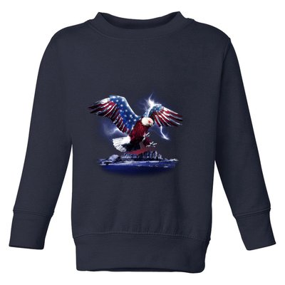 Cyborg Eagle Toddler Sweatshirt