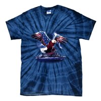 Cyborg Eagle Tie-Dye T-Shirt