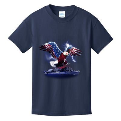 Cyborg Eagle Kids T-Shirt