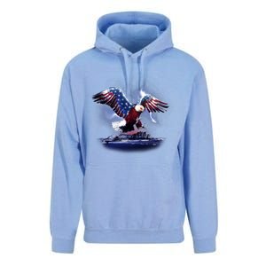 Cyborg Eagle Unisex Surf Hoodie