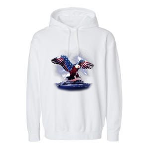 Cyborg Eagle Garment-Dyed Fleece Hoodie