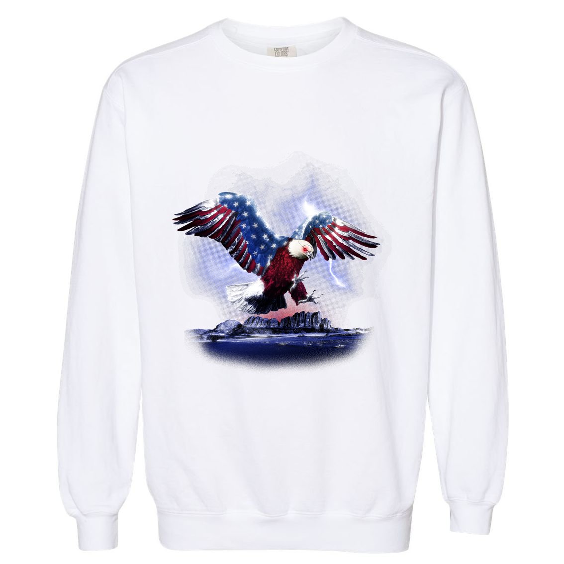 Cyborg Eagle Garment-Dyed Sweatshirt