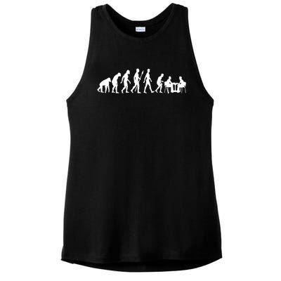 Chess Evolution Chess Board Chess Gift Ladies PosiCharge Tri-Blend Wicking Tank