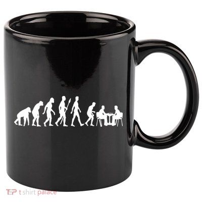 Chess Evolution Chess Board Chess Gift 11oz C Handle Ceramic Mug