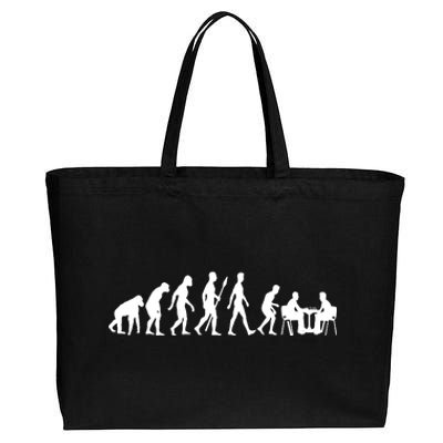 Chess Evolution Chess Board Chess Gift Cotton Canvas Jumbo Tote