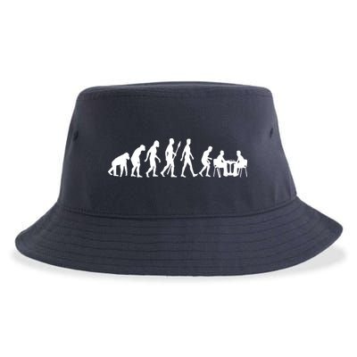 Chess Evolution Chess Board Chess Gift Sustainable Bucket Hat