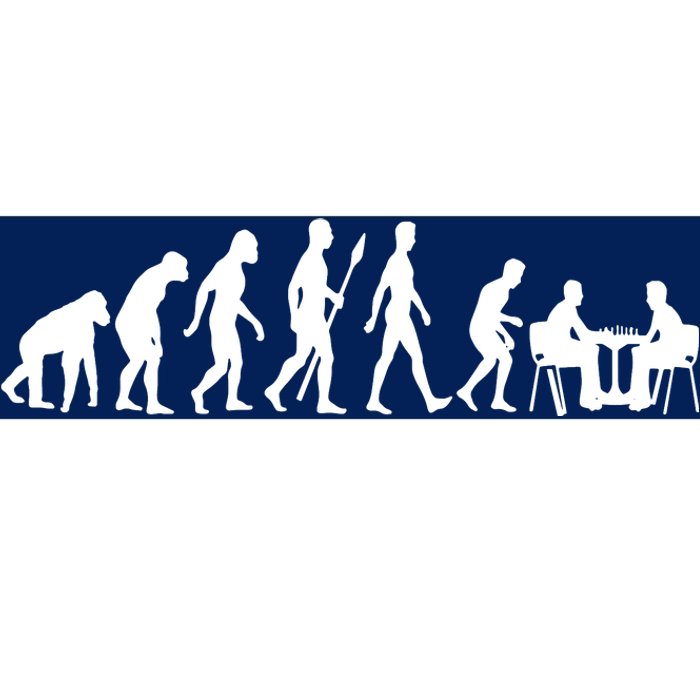 Chess Evolution Chess Board Chess Gift Bumper Sticker