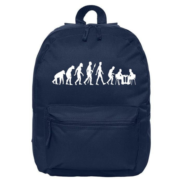 Chess Evolution Chess Board Chess Gift 16 in Basic Backpack