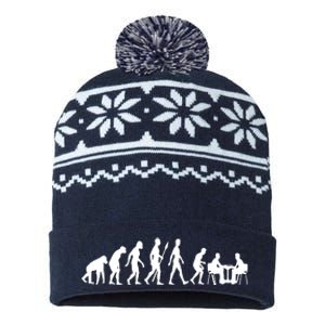 Chess Evolution Chess Board Chess Gift USA-Made Snowflake Beanie