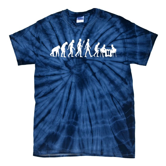 Chess Evolution Chess Board Chess Gift Tie-Dye T-Shirt