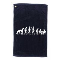 Chess Evolution Chess Board Chess Gift Platinum Collection Golf Towel