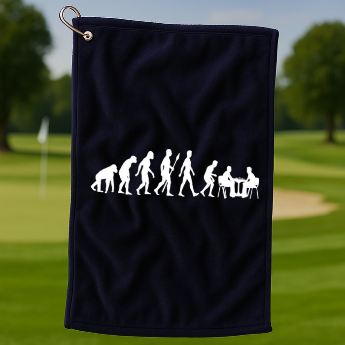 Chess Evolution Chess Board Chess Gift Golf Towel