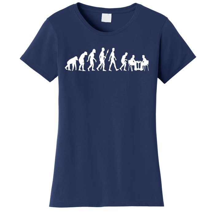 Chess Evolution Chess Board Chess Gift Women's T-Shirt