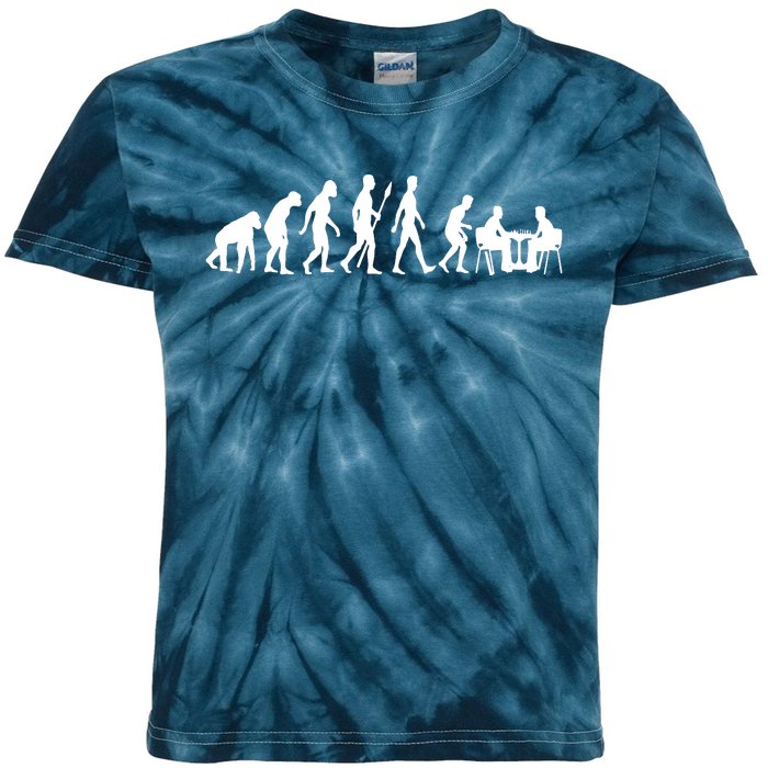 Chess Evolution Chess Board Chess Gift Kids Tie-Dye T-Shirt