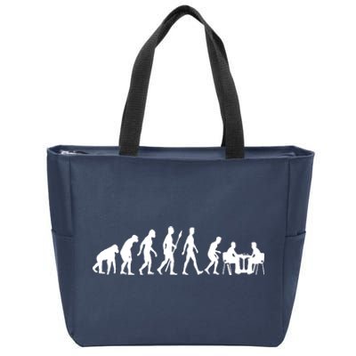 Chess Evolution Chess Board Chess Gift Zip Tote Bag