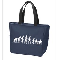 Chess Evolution Chess Board Chess Gift Zip Tote Bag