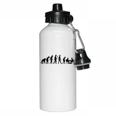 Chess Evolution Chess Board Chess Gift Aluminum Water Bottle