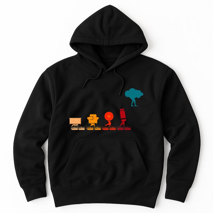 Cloud Evolution Computer Science Programmer Nerd Hoodie