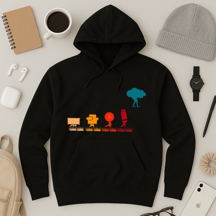Cloud Evolution Computer Science Programmer Nerd Hoodie