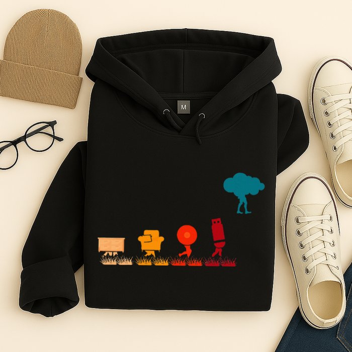 Cloud Evolution Computer Science Programmer Nerd Hoodie