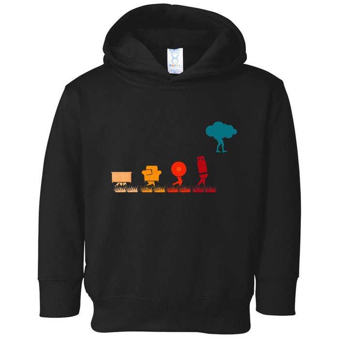 Cloud Evolution Computer Science Programmer Nerd Toddler Hoodie