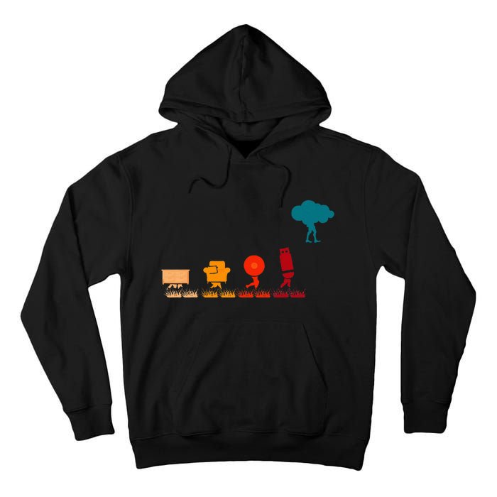 Cloud Evolution Computer Science Programmer Nerd Tall Hoodie