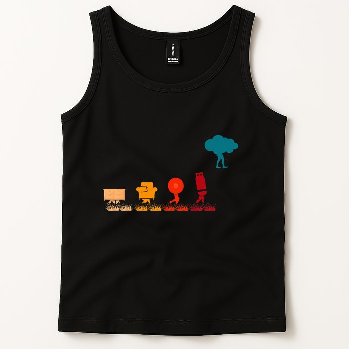 Cloud Evolution Computer Science Programmer Nerd Tank Top