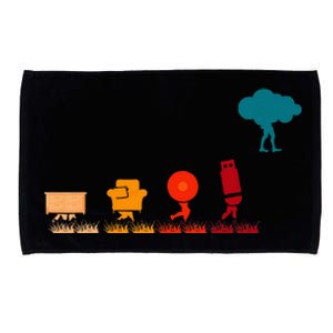 Cloud Evolution Computer Science Programmer Nerd Microfiber Hand Towel