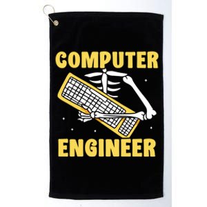 Computer Engineer Coding Coder Programming Programmer Gift Platinum Collection Golf Towel