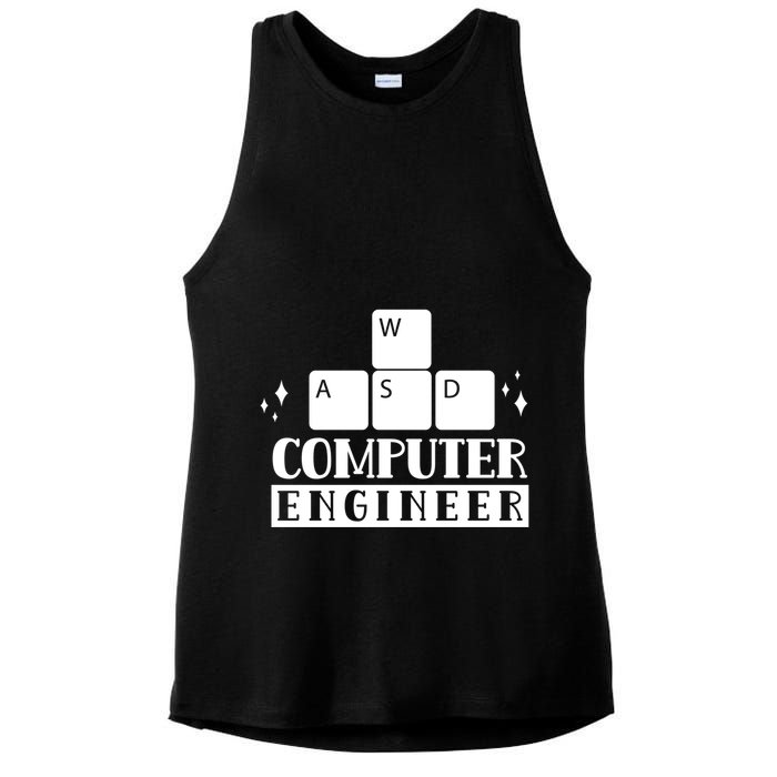Computer Engineer Coding Programming Programmer Coder Cool Gift Ladies PosiCharge Tri-Blend Wicking Tank