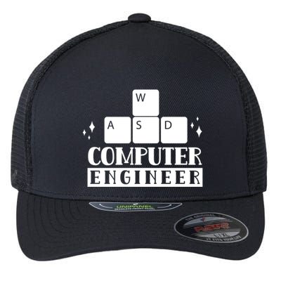 Computer Engineer Coding Programming Programmer Coder Cool Gift Flexfit Unipanel Trucker Cap