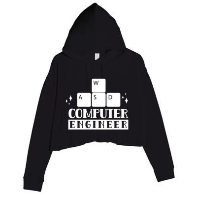 Computer Engineer Coding Programming Programmer Coder Cool Gift Crop Fleece Hoodie