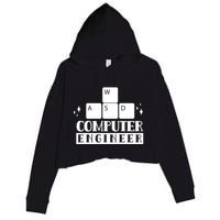 Computer Engineer Coding Programming Programmer Coder Cool Gift Crop Fleece Hoodie