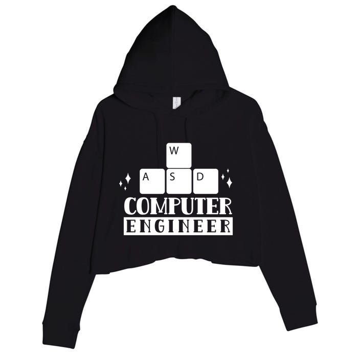 Computer Engineer Coding Programming Programmer Coder Cool Gift Crop Fleece Hoodie