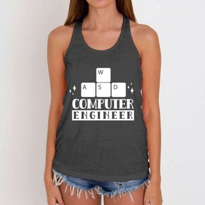 Computer Engineer Coding Programming Programmer Coder Cool Gift Women's Knotted Racerback Tank