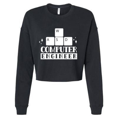 Computer Engineer Coding Programming Programmer Coder Cool Gift Cropped Pullover Crew
