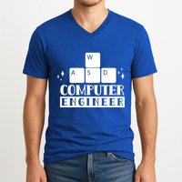 Computer Engineer Coding Programming Programmer Coder Cool Gift V-Neck T-Shirt