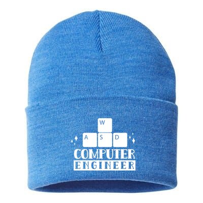 Computer Engineer Coding Programming Programmer Coder Cool Gift Sustainable Knit Beanie