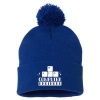 Computer Engineer Coding Programming Programmer Coder Cool Gift Pom Pom 12in Knit Beanie