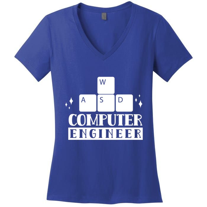Computer Engineer Coding Programming Programmer Coder Cool Gift Women's V-Neck T-Shirt