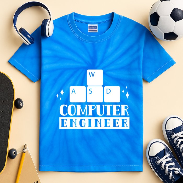 Computer Engineer Coding Programming Programmer Coder Cool Gift Kids Tie-Dye T-Shirt