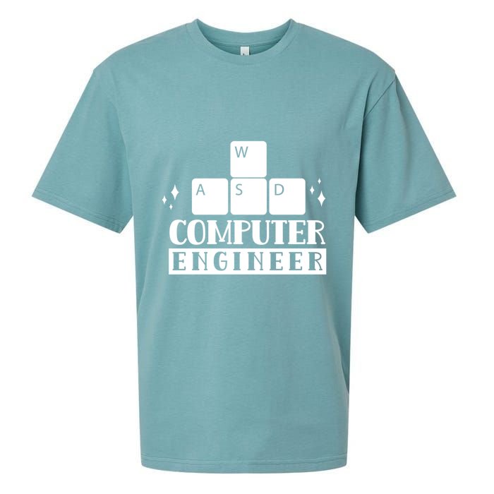 Computer Engineer Coding Programming Programmer Coder Cool Gift Sueded Cloud Jersey T-Shirt