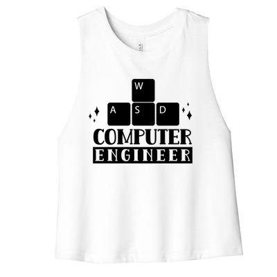 Computer Engineer Coding Programming Programmer Coder Cool Gift Women's Racerback Cropped Tank