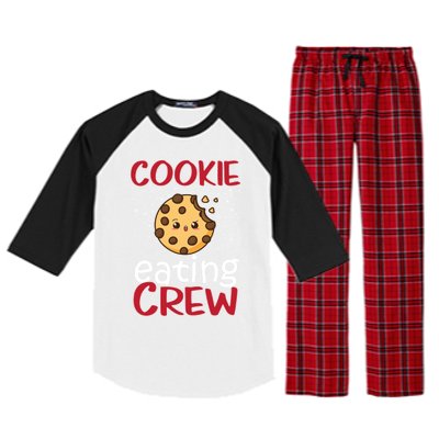 Cookie Eating Crew Funny Christmas Cookies Lover Funny Gift Raglan Sleeve Pajama Set