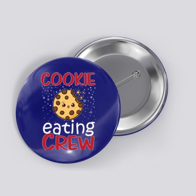 Cookie Eating Crew Funny Christmas Cookies Lover Funny Gift Button