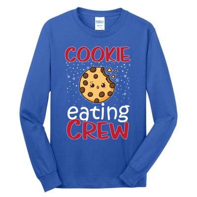 Cookie Eating Crew Funny Christmas Cookies Lover Funny Gift Tall Long Sleeve T-Shirt