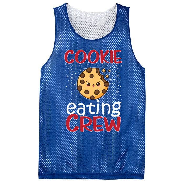 Cookie Eating Crew Funny Christmas Cookies Lover Funny Gift Mesh Reversible Basketball Jersey Tank