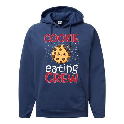 Cookie Eating Crew Funny Christmas Cookies Lover Funny Gift Performance Fleece Hoodie