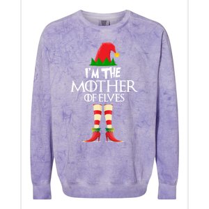 Christmas Elf Cool Gift IM The Mother Of Elves Xmas Gift Great Gift Colorblast Crewneck Sweatshirt