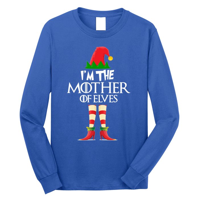 Christmas Elf Cool Gift IM The Mother Of Elves Xmas Gift Great Gift Long Sleeve Shirt